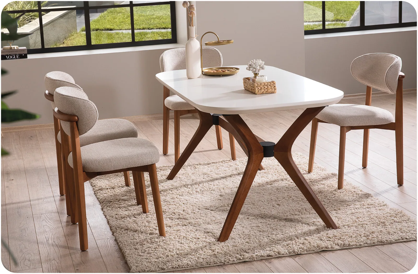 Extendable dining table MSA-0111