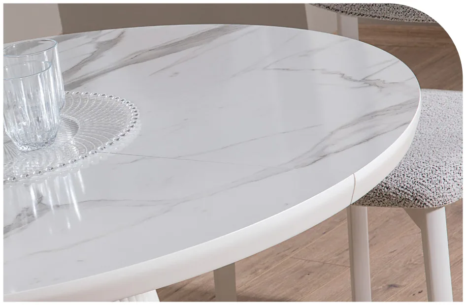 Round extendable table MSA-0119