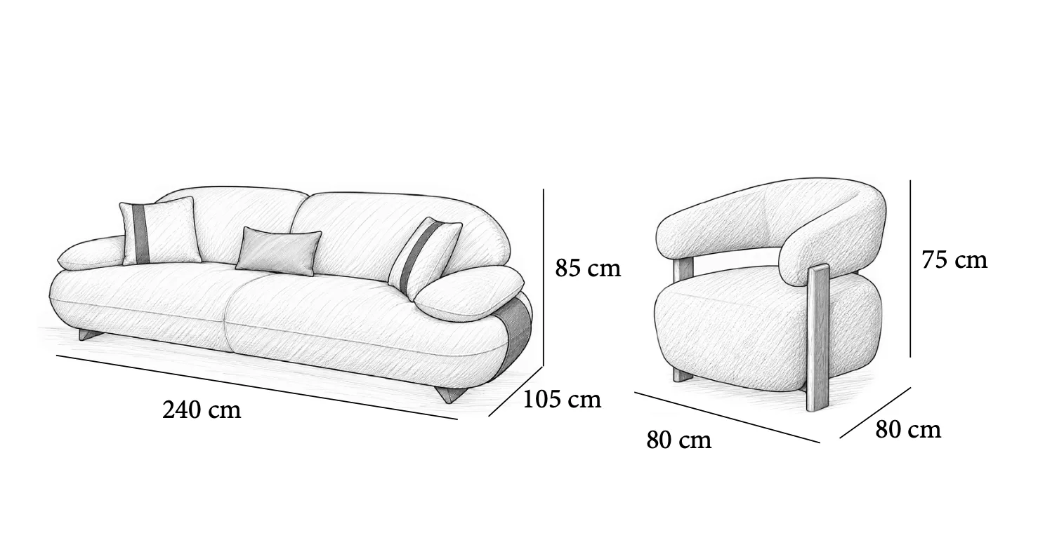 Corner sofa set KSE-0135