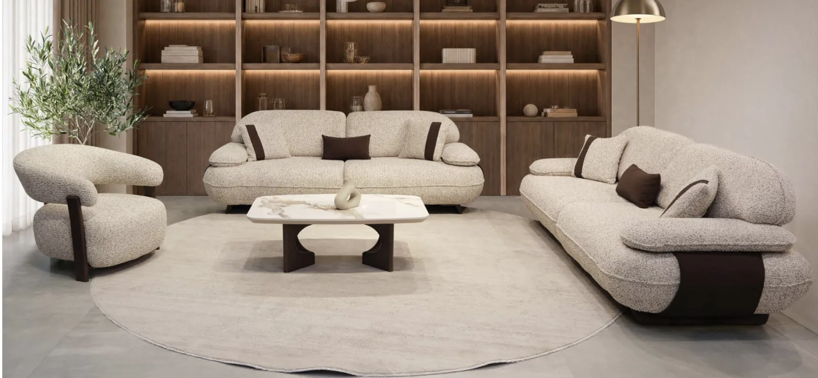 Corner sofa set KSE-0135