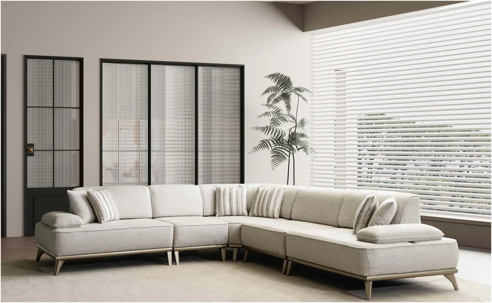Corner sofa set KSE-0136