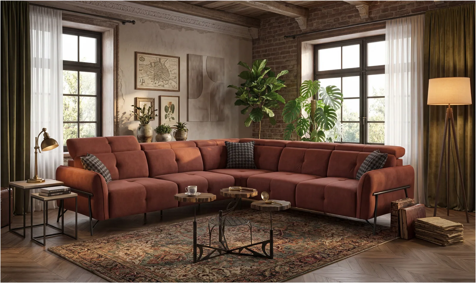 Corner sofa set KSE-0130