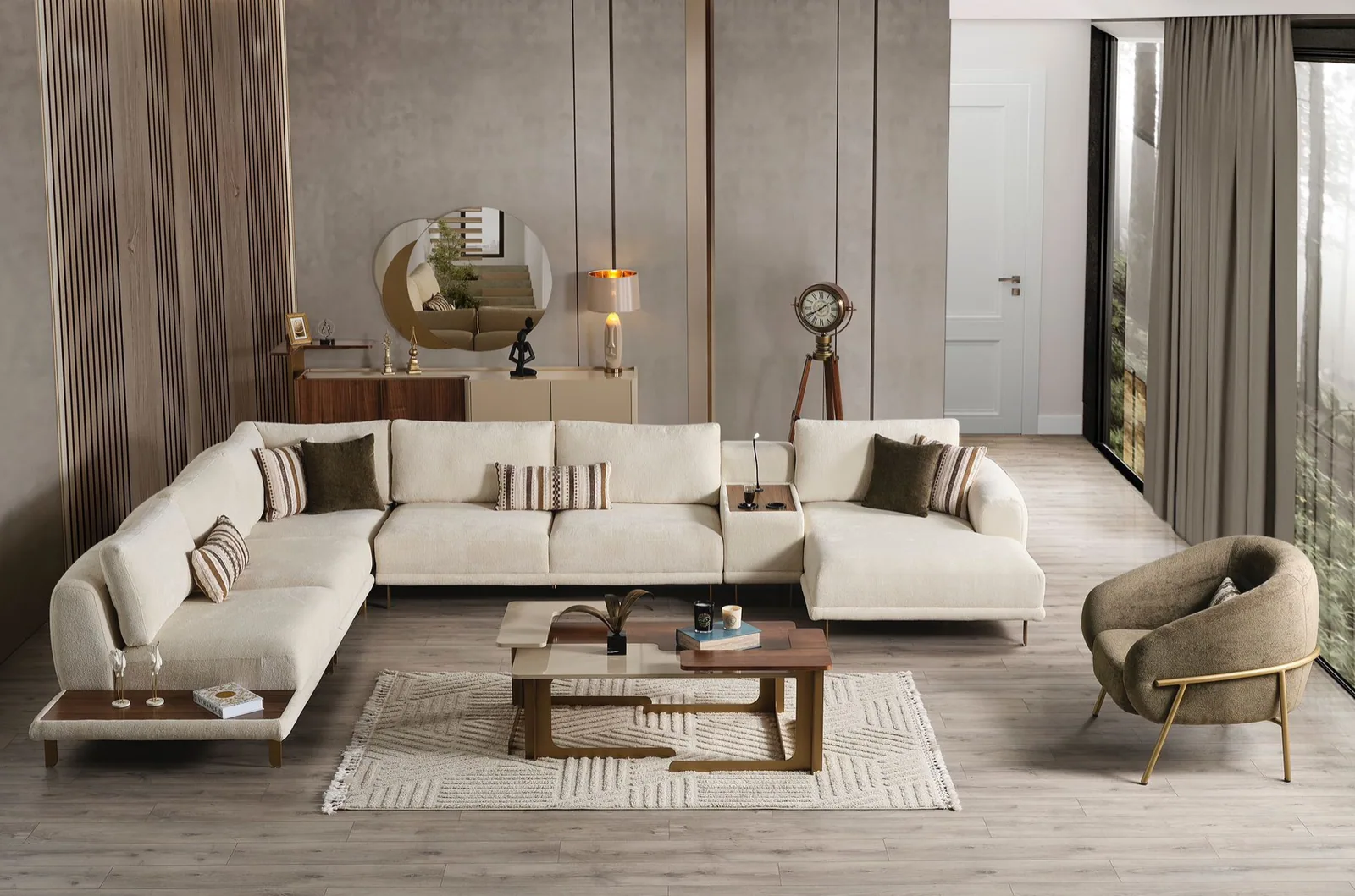 Corner sofa set KSE-0146